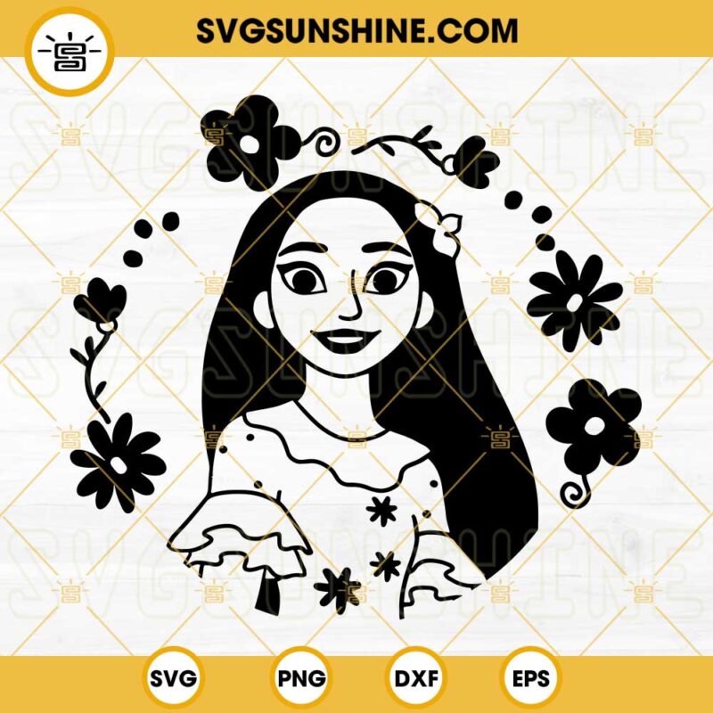 Encanto Isabela Madrigal SVG PNG DXF EPS Cricut Silhouette Vector Clipart