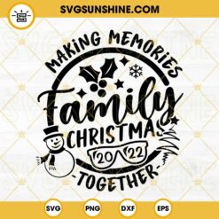 Family Christmas 2022 SVG, Family Ornament SVG, Merry Christmas Family SVG DXF EPS PNG Cricut Silhouette