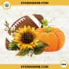 Football Autumn Sunflower PNG, Pumpkin Halloween PNG Digital Download