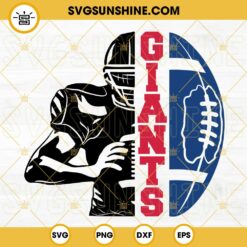 Giants Football Half Player SVG, New York Giants SVG, Giants Team SVG, Half Football Half Player SVG, Football Season SVG