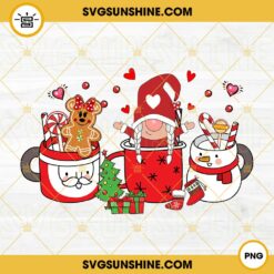 Gnome Christmas Coffee PNG, Gingerbread Christmas Drink PNG, Sweet Christmas Drink PNG