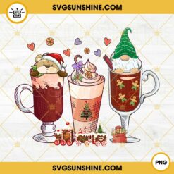 Gnome Christmas Drink PNG, Funny Christmas PNG Design, Christmas Drink PNG