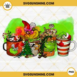 Grinch Coffee Drink PNG, Christmas Coffee PNG, Christmas Grinch Drink Iced Coffee Tea Latte PNG