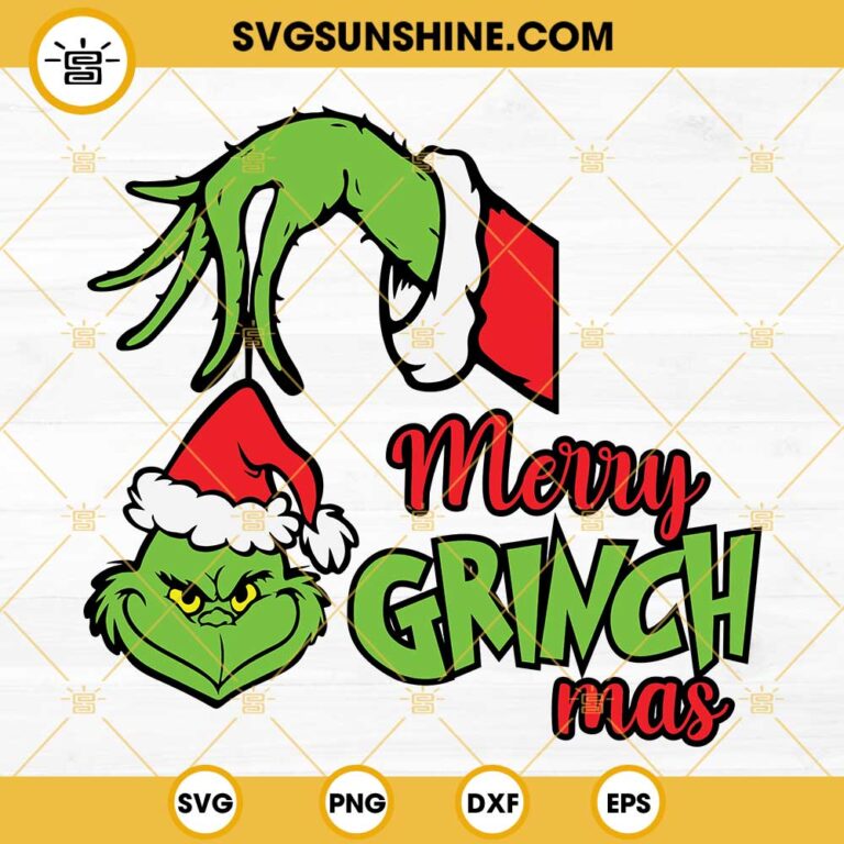 Merry Grinchmas Svg Grinch Face Svg Grinch Merry Chri - vrogue.co