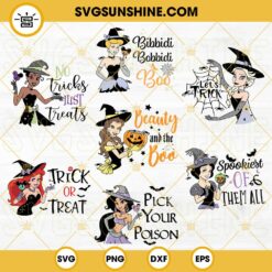 Halloween Princess SVG Bundle, Witch Disney Princess SVG, Witches SVG, Princess Halloween SVG