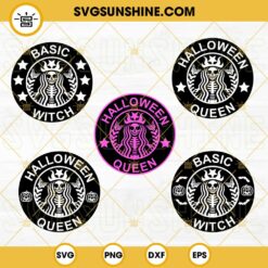 Halloween Queen Skeleton Starbucks SVG Bundle, Basic Witch Starbucks SVG, Skeleton Starbucks SVG Bundle