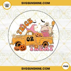 Halloween Trick Or Treat Truck PNG Design, Halloween Ghost PNG, Halloween Design, Kids Halloween PNG