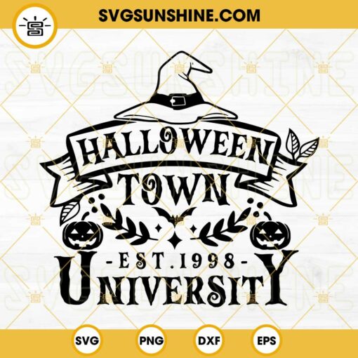 Halloweentown University SVG DXF EPS PNG Cricut Silhouette