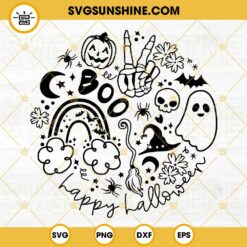 Happy Halloween SVG, Halloween SVG, Pumpkin SVG, Ghost SVG, Boo SVG, Spooky SVG