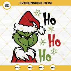 Ho Ho Ho Grinch Christmas SVG, Grinch SVG, Ho Ho Ho SVG, Merry Christmas SVG