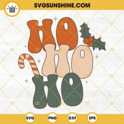 Ho Ho Ho Christmas SVG, Santa Leopard Smiley Face SVG PNG DXF EPS