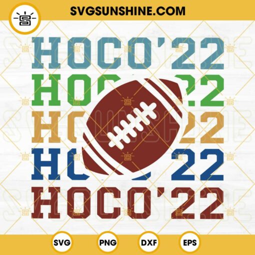 Homecoming 2022 SVG, Hoco 22 SVG, Family Shirt SVG, Sports Mom SVG, Football 2022 SVG