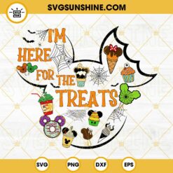 I'm Here For The Treats SVG, Snack Halloween SVG, Carnival Food SVG, Trick Or Treat SVG, Disney Snackgoals Halloween SVG