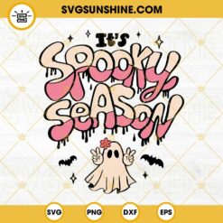 It's Spooky Season SVG, Halloween Ghost Spooky Vibes SVG Files For Cricut Silhouette