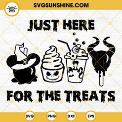 Just Here For The Treats SVG, Disney Snack Goals Halloween SVG PNG DXF EPS