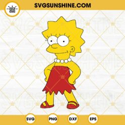 Lisa Simpson SVG PNG DXF EPS Silhouette Vector Clipart