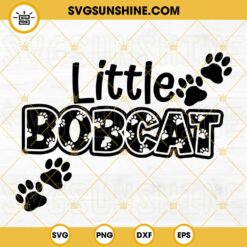 Little Bobcat SVG, Bobcat SVG, Paw Print SVG, Cheer SVG, School Spirit SVG