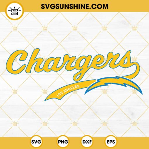 Chargers SVG, Los Angeles Chargers SVG PNG DXF EPS Cricut Silhouette, Los Angeles Chargers Logo SVG