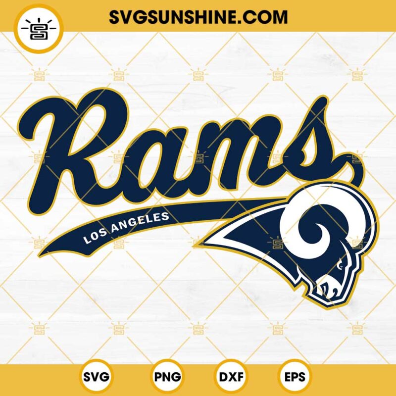 Rams SVG, Los Angeles Rams SVG PNG DXF EPS Cricut Silhouette, Los