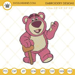 Lotso Huggin Bear Toy Story 3 Embroidery Design File