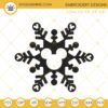 Mickey Snowflake Embroidery Design File