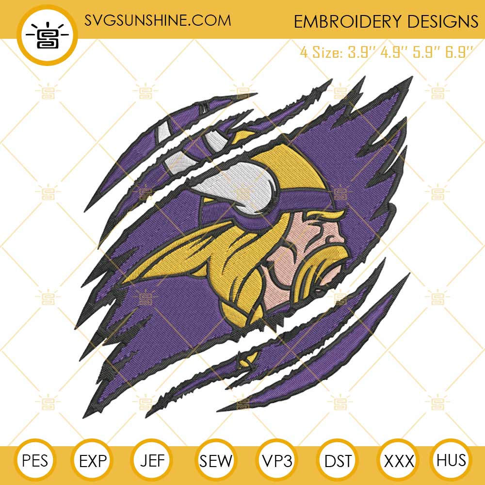 Minnesota Vikings NFL Embroidered Iron-On Patch - 3" X 3.5" - Multi-Color - Free Shipping