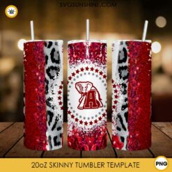 Alabama Crimson Tide 20oz Skinny Tumbler PNG Design Files Digital Download