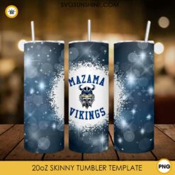 Mazama Vikings 20oz Skinny Tumbler PNG, Vikings Tumbler PNG File Digital Download