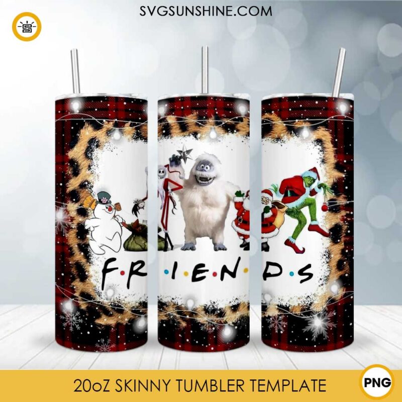 Grinch Leopard Buffalo Plaid 20oz Skinny Tumbler Template Png Grinch