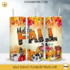 Hello Fall 20oz Skinny Tumbler PNG Design Files Digital Download