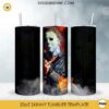 Michael Myers Halloween 20oz Skinny Tumbler Template PNG, Michael Myers Tumbler Template PNG File Digital Download