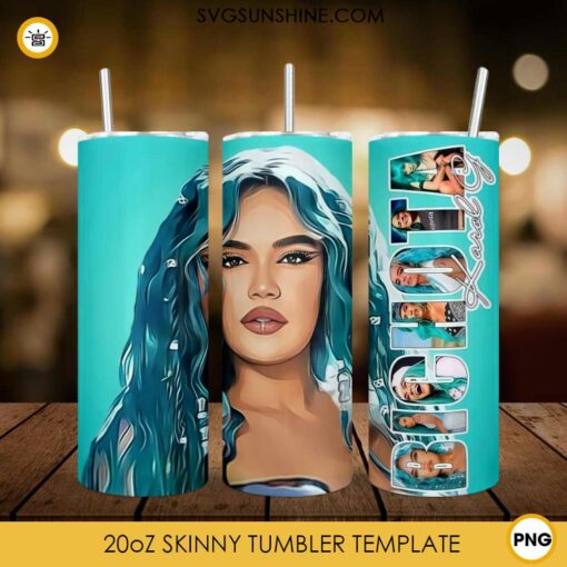 Karol G Bichota Skinny Tumbler Template PNG Design