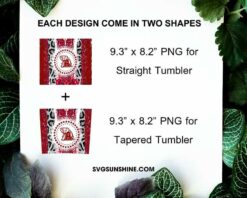Alabama Crimson Tide 20oz Skinny Tumbler PNG Design Files Digital Download