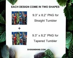 Avengers Comic 20oz Skinny Tumbler PNG, Avengers Marvel Tumbler PNG File Digital Download