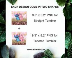 Stitch And Angel 20oz Skinny Tumbler PNG Design Files Digital Download