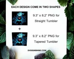 Ursula Disney 20oz Skinny Tumbler PNG Design Files Digital Download
