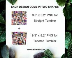 Stranger Things Stickers 20oz Skinny Tumbler Template PNG, Stranger Things Tumbler PNG File Digital Download
