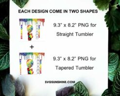 Baby Groot LGBT 20oz Skinny Tumbler Template PNG, Baby Groot StarBucks Rainbow Tumbler PNG File Digital Download