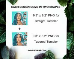 Karol G Bichota Skinny Tumbler Template PNG Design