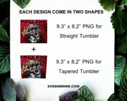 Atlanta Falcons 20oz Skinny Tumbler Template PNG, Falcons Football Tumbler PNG File Digital Download