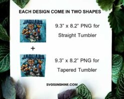 Jacksonville Jaguars 20oz Skinny Tumbler Template PNG, Jaguars Football Tumbler PNG File Digital Download