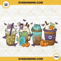 Monster Coffee Latte PNG, Monsters Inc Coffee PNG, Mike And Sully Coffee PNG