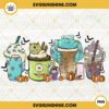 Monsters Inc Fall Coffee PNG, Mike And Sully Halloween Coffee PNG, Monsters Pumpkin Spice Latte PNG