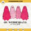 On Wednesdays We Wear Pink SVG, Mean Girls Pink Ghost SVG PNG DXF EPS Digital Design