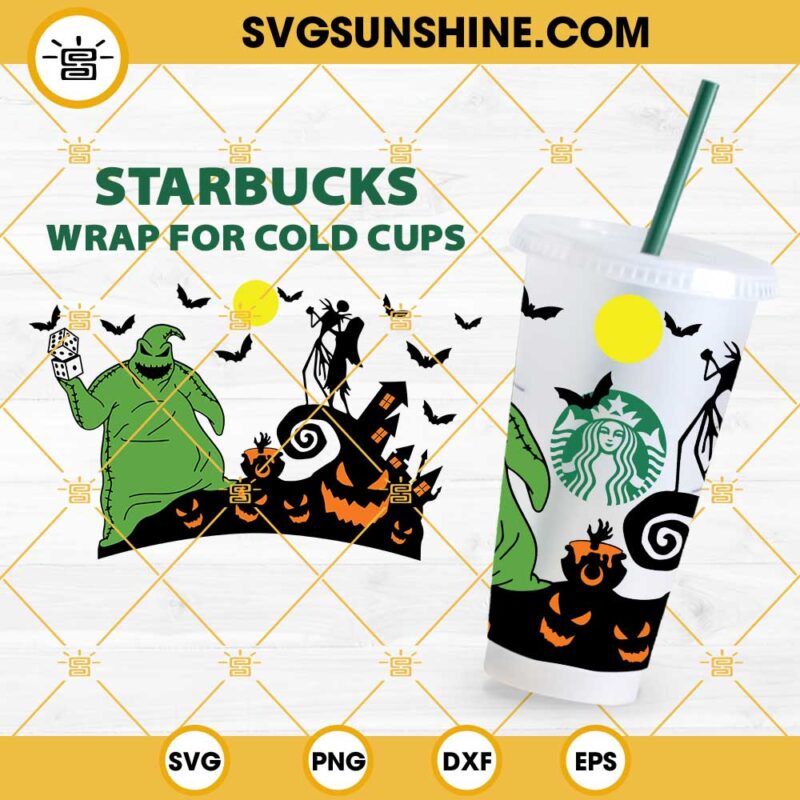 Nightmare Before Christmas Starbucks Cup SVG, Oogie Boogie, Jack