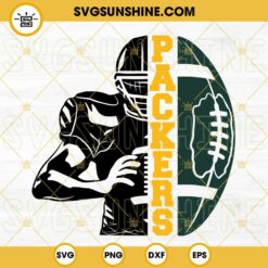 Packers Football Half Player SVG, Packers Team SVG, Half Football Half Player SVG, Football Season SVG