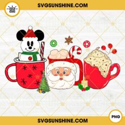 Santa Claus And Snowman Christmas Drink Iced coffee Tea Latte PNG