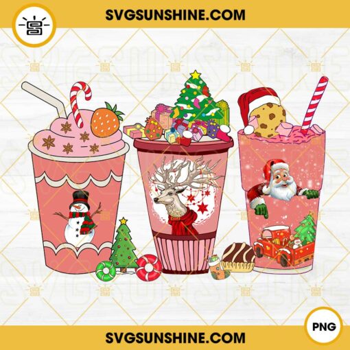 Santa Claus Christmas Coffee PNG, Christmas Coffee Drink PNG, Snowman Christmas Latte PNG