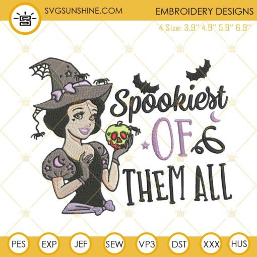 Snow White Halloween Machine Embroidery Design File