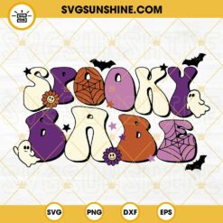 Spooky Babe SVG, Baby Halloween SVG PNG DXF EPS Clipart Instant Digital Download